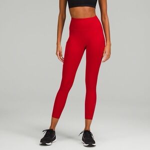 Lululemon Fast & Free Tight 25” Red